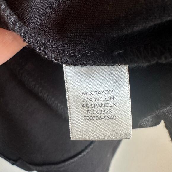 CJ Banks Knit Moto Style Open Front Jacket Black 2X - Picture 5 of 7